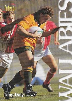 1996 Futera Rugby Union #7 Tony Daly Front